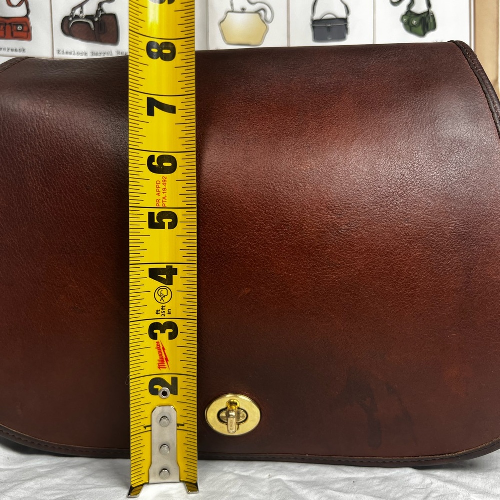 VINTAGE COACH Ranch Bag #9852 Mahogany Leather Made in USA Pre-1994 - Picture 13 of 16